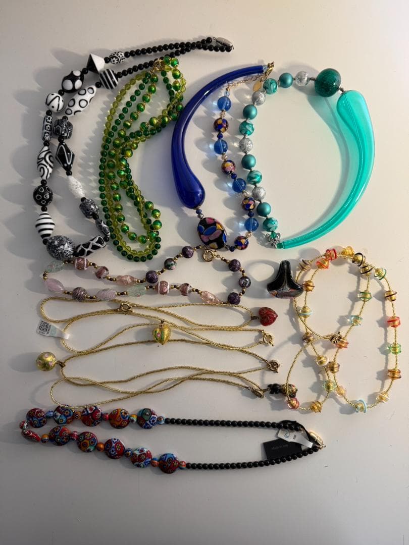 ベネチアンガラス　アクセサリー 12点セット ベネチアンガラス アクセサリー 12点セット ベネチアンガラス