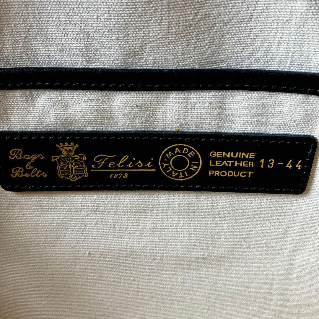 バッグ Felisi Black Leather Tote Handbag 13-44