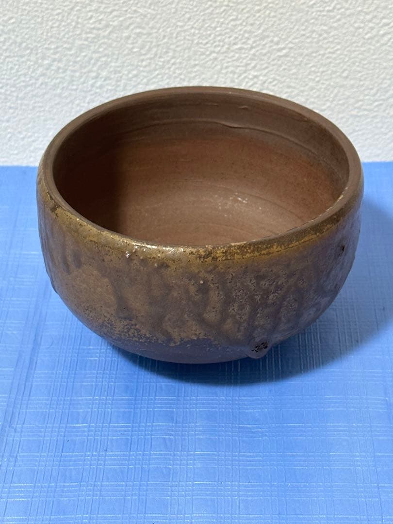 人間国宝 金重陶陽 抹茶碗 分銅印 伊部焼 潮香庵陶秀識