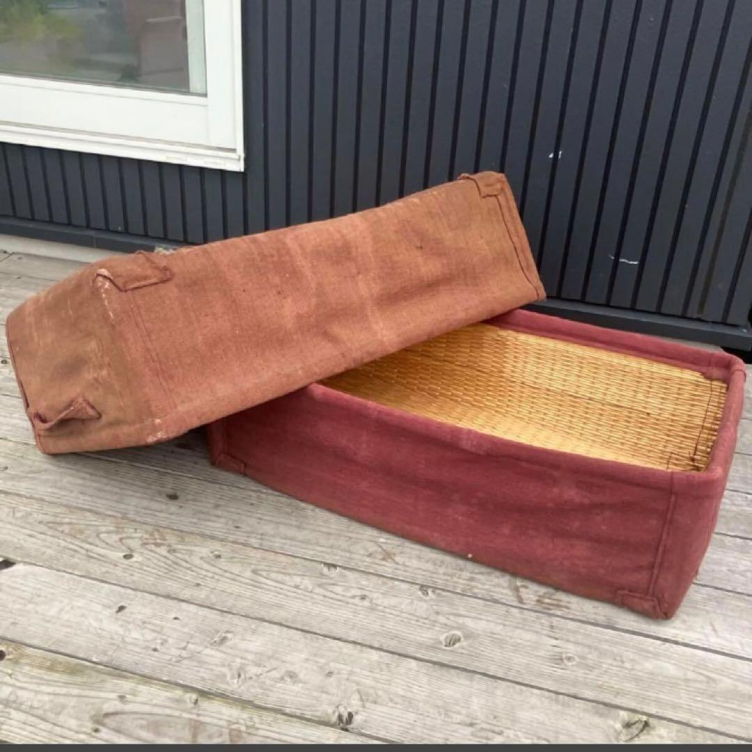 昭和レトロ 古道具 布張り 柳行李 やなぎこおり 衣類収納 収納ボックス