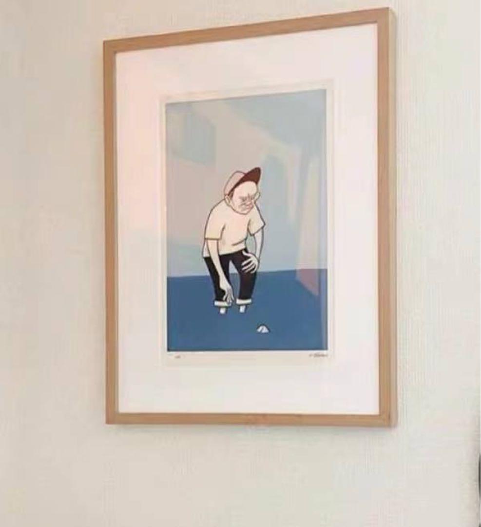 花井祐介 無題2 木版画 hanai yusuke