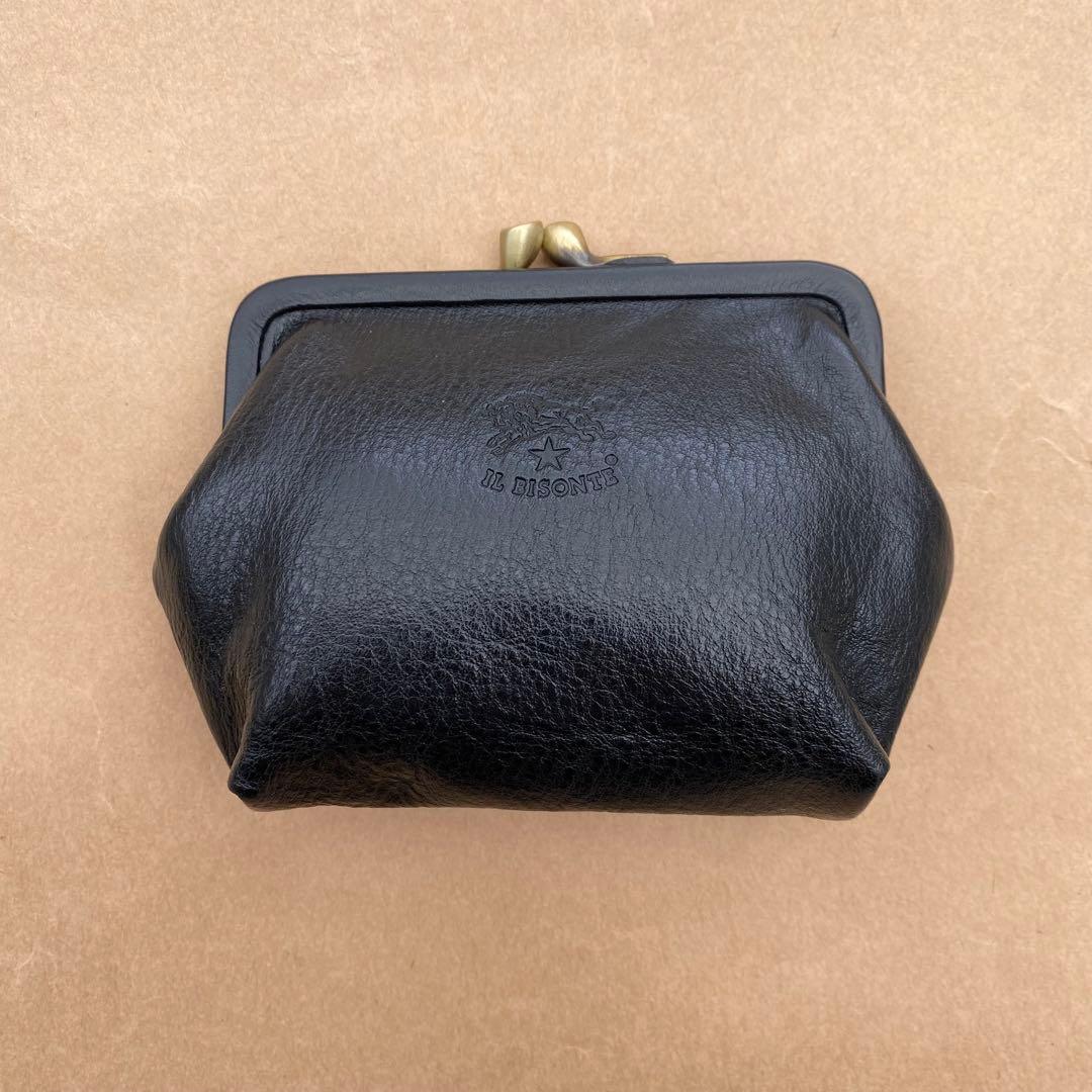 がま口　ポーチ　ミニ財布　ケース　小銭入れ　小物入れ　ブラック