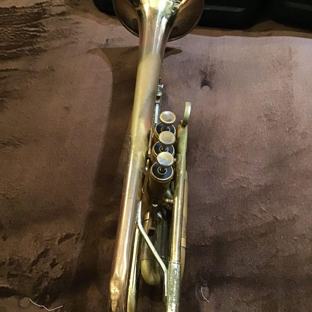 f)KING 603 コルネット キング　ピストン、抜き差し管動作良好