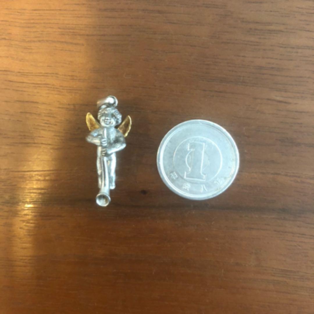 森永　エンゼル　懸賞　ペンダントトップ K18 シルバー