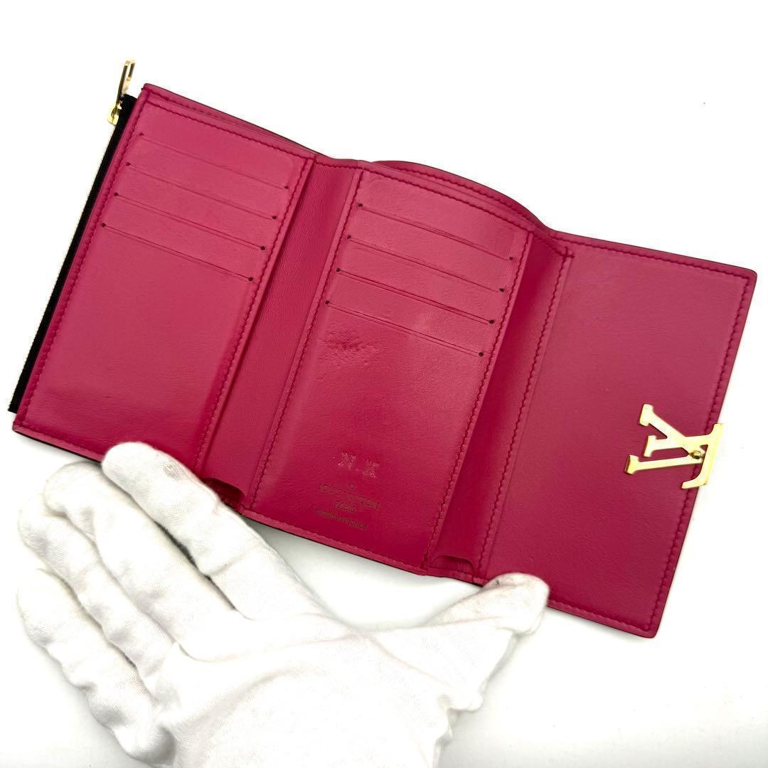 【極上美品】ルイヴィトン ポルトフォイユ カプシーヌ コンパクト 財布 黒