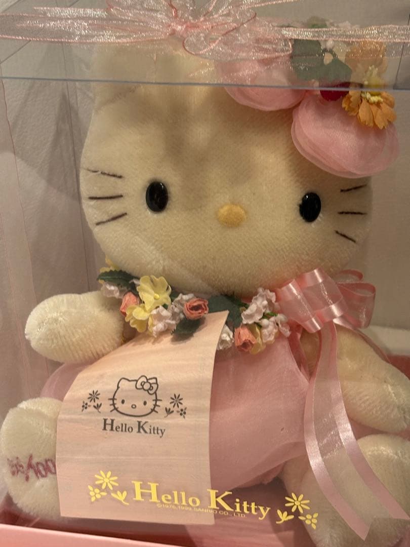 ハローキティ 25周年記念 1000体限定 モヘアドール　新品 レア　レトロ