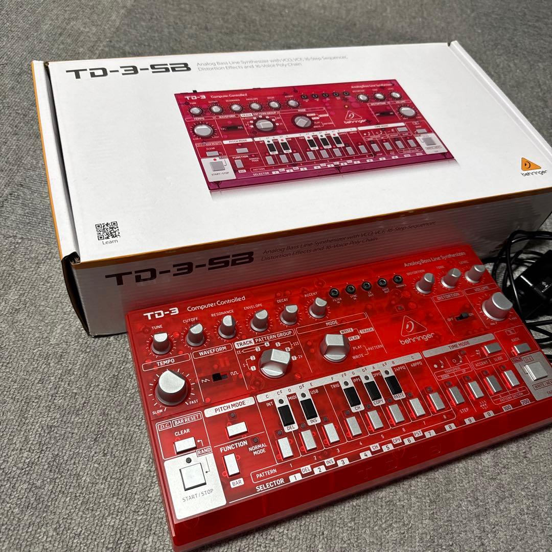 Behringer TD-3 SB ベリンガー td3 td-3 クリアレッド