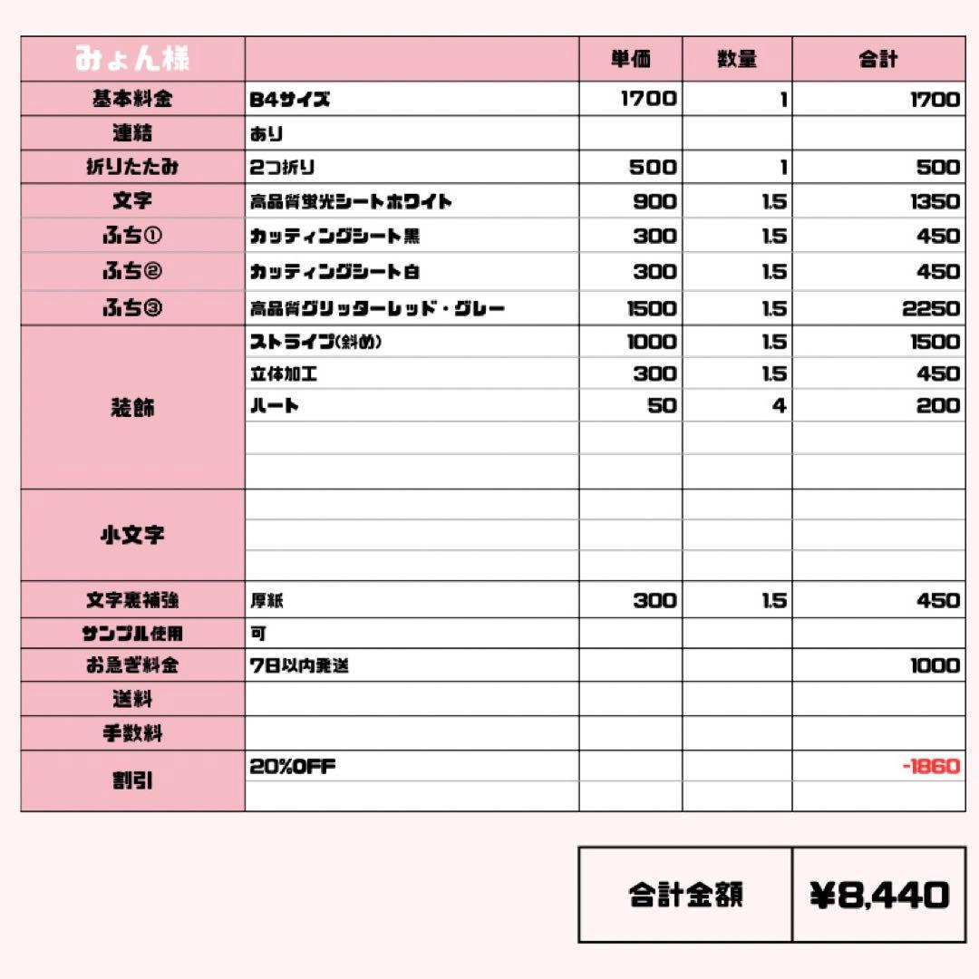 みょん【12/9発】うちわ文字 連結 文字パネル 団扇屋さん オーダー