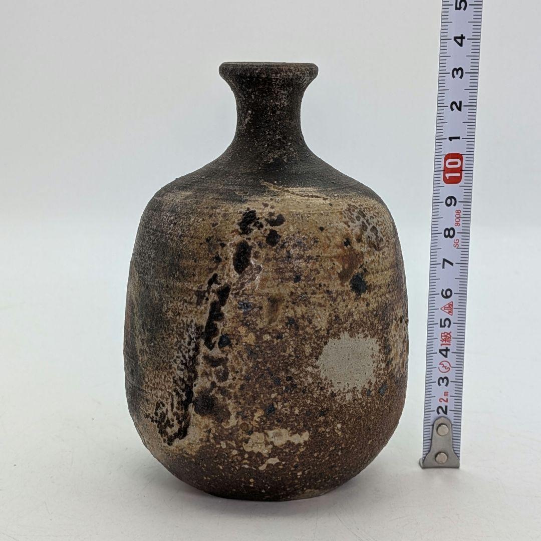 岡山県重要無形文化財 山本出 備前焼 徳利 共箱共布栞 とっくり 酒器