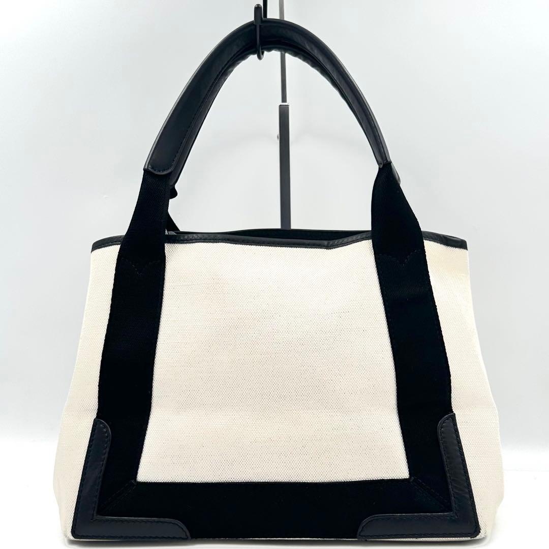 《美品》BALENCIAGA ネイビーカバスS ハンドバッグ ポーチ付