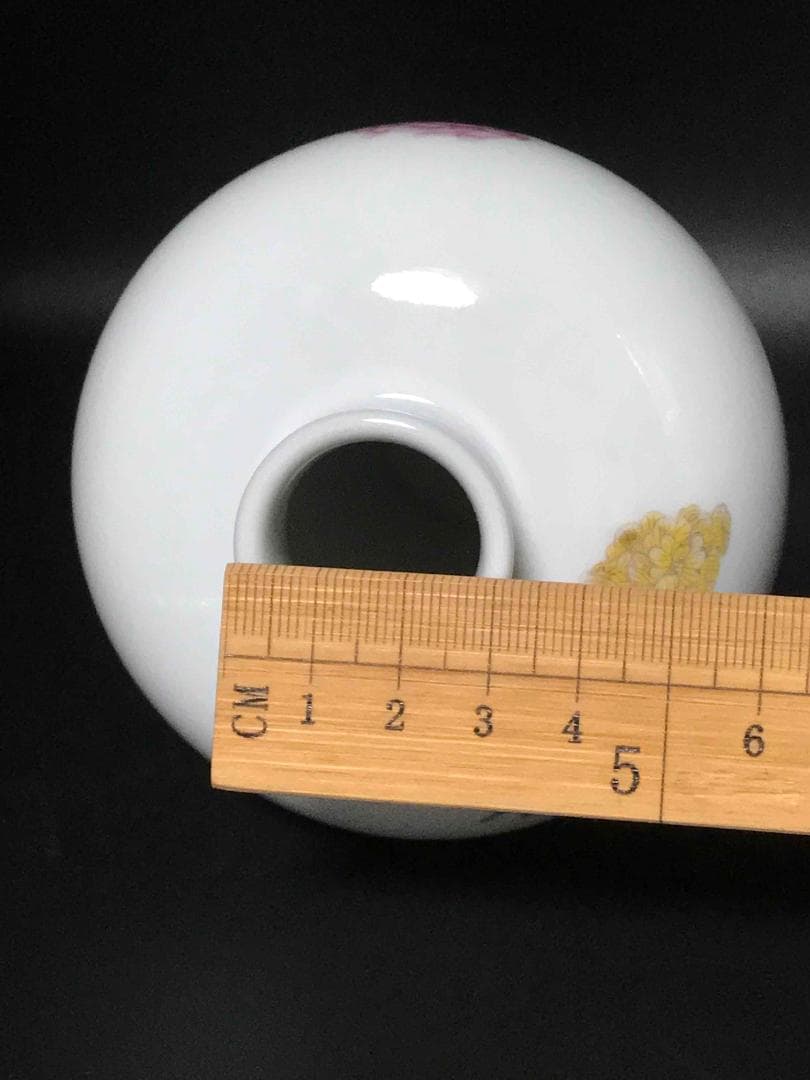 中国古美術 清雍正時代 大清雍正年製 在銘 粉彩花石