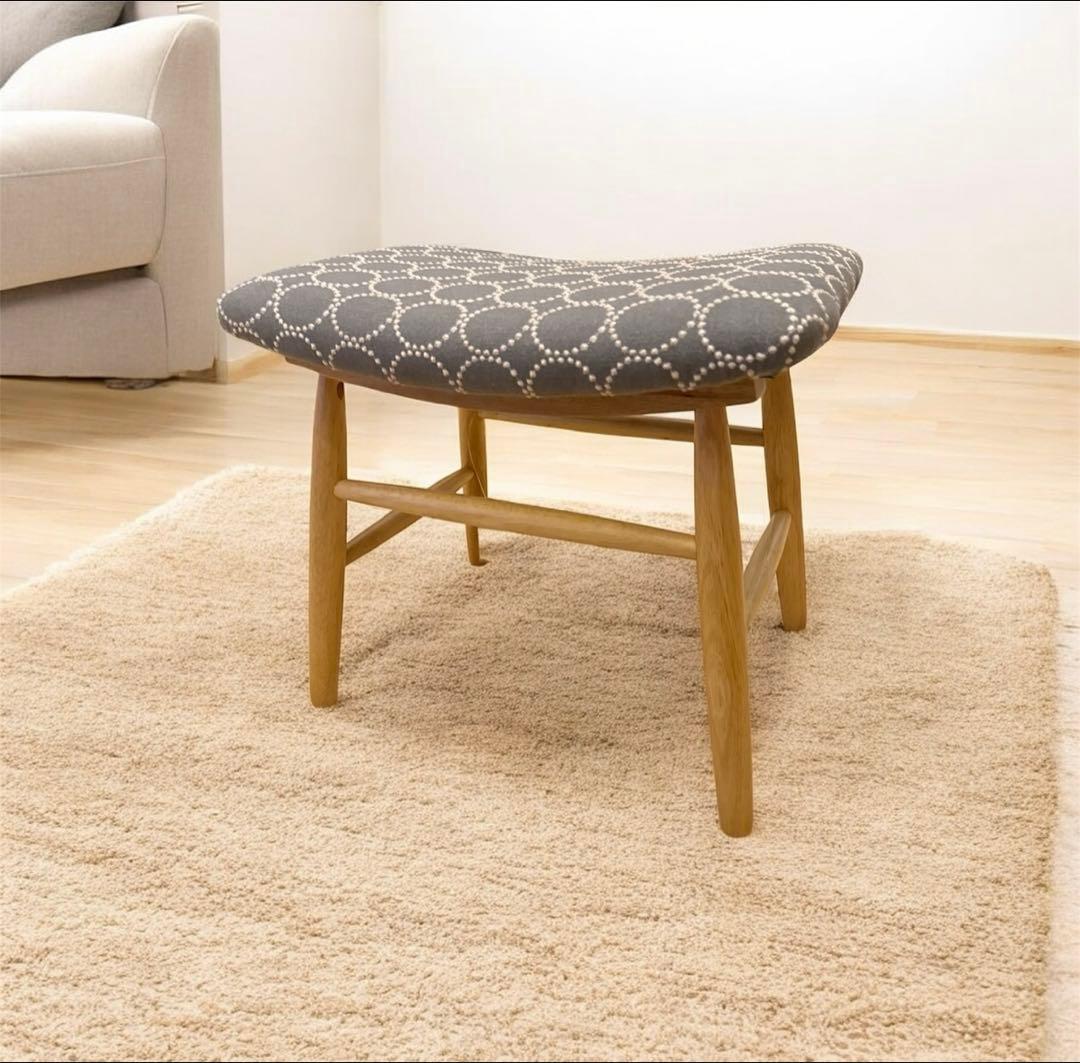 ミナペルホネン生地使用スツール　イス　椅子 オットマン　インテリア雑貨　家具