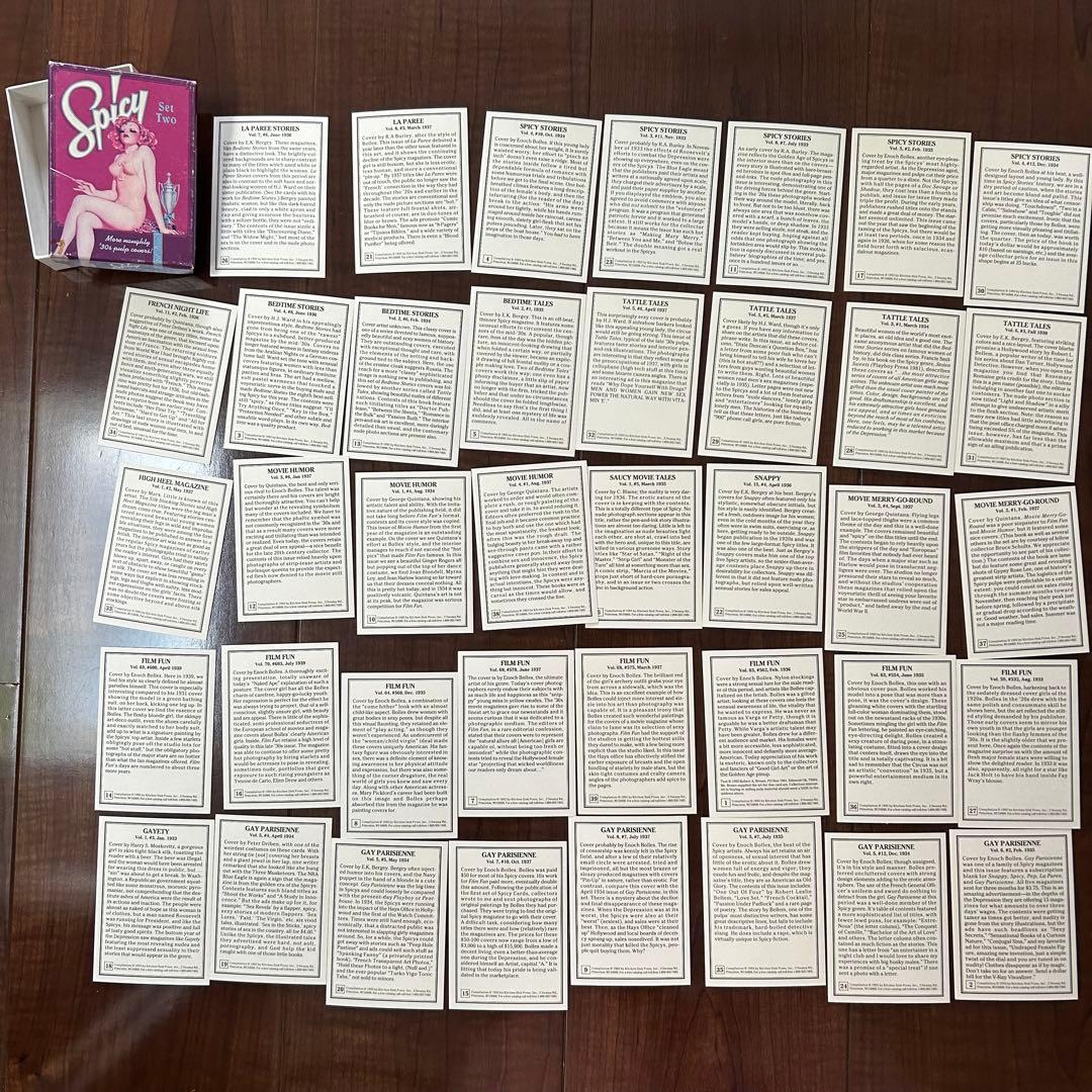3156：希少 1930年代 雑誌の表紙カードセット ピンナップ コレクション