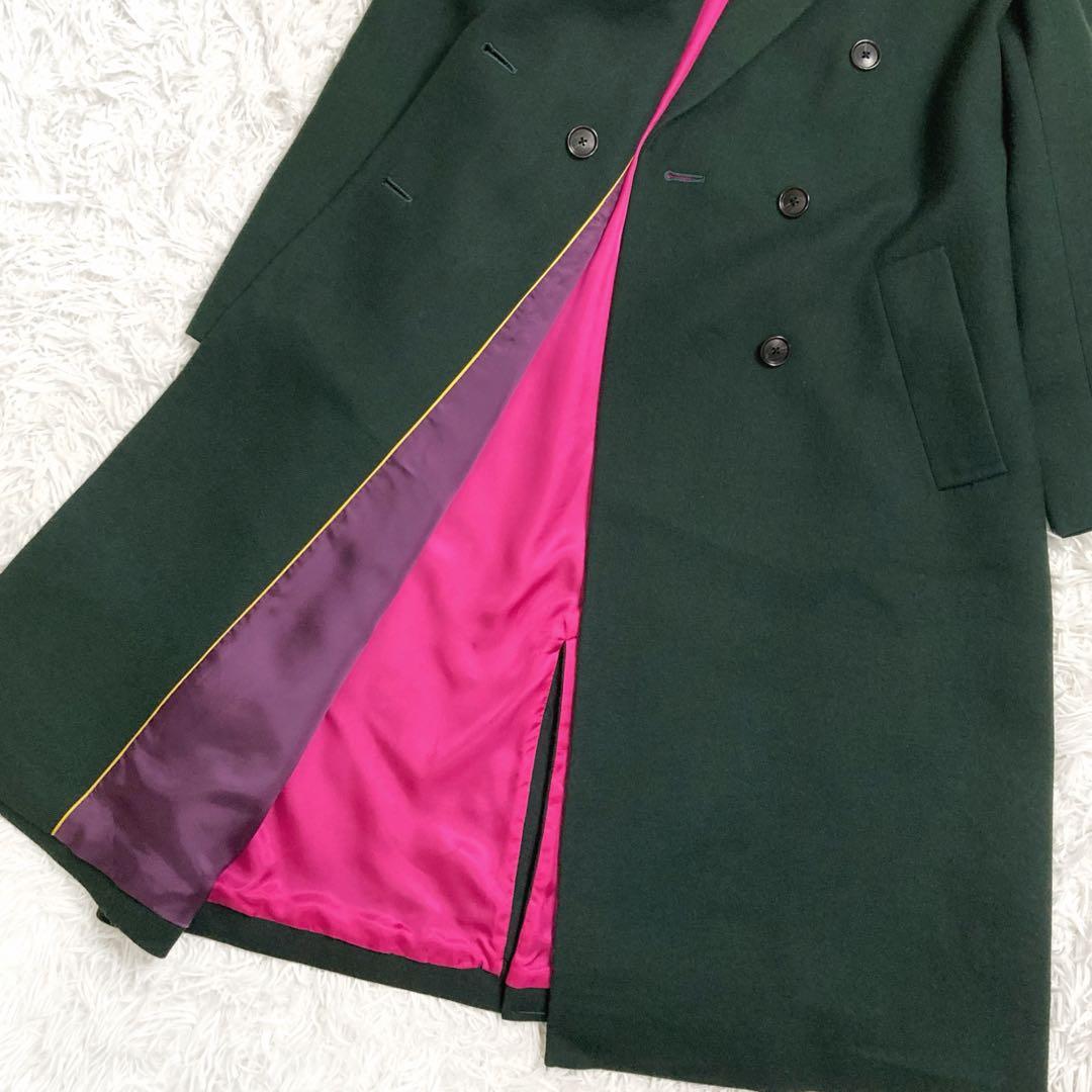 あき様専用 美品✨ポールスミス ダブルチェスターコート グリーン