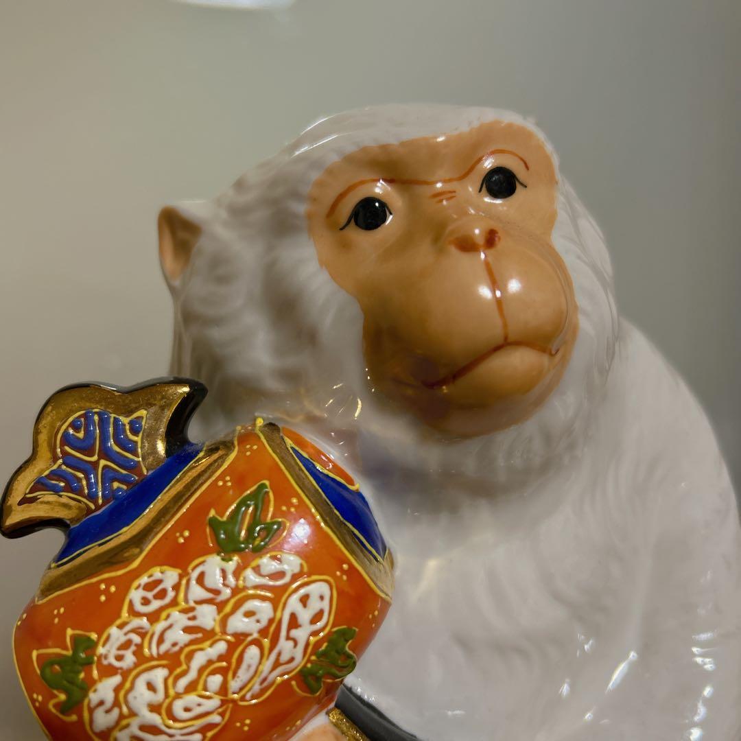 九谷焼 陶器製 猿の置物 名札付き 猿 - メルカリ