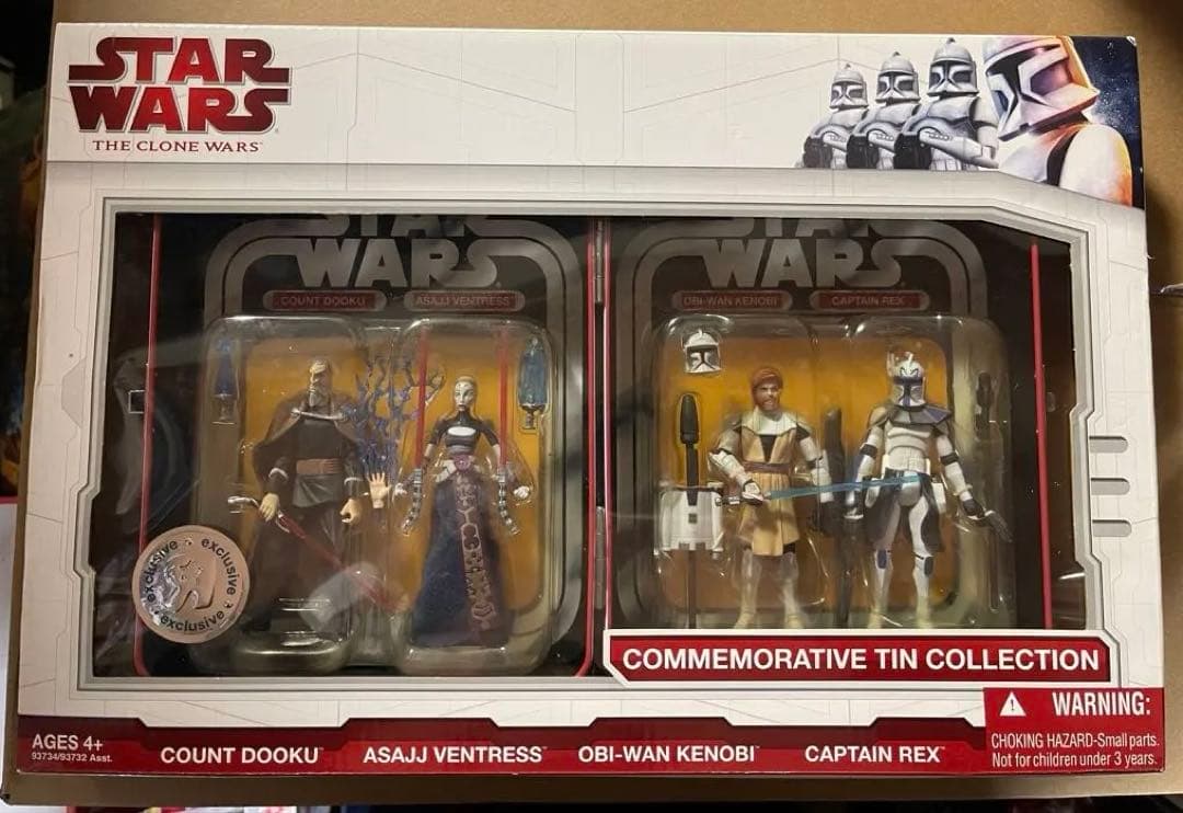 7種 スターウォーズ ベーシックフィギュア コレクション 缶ケース