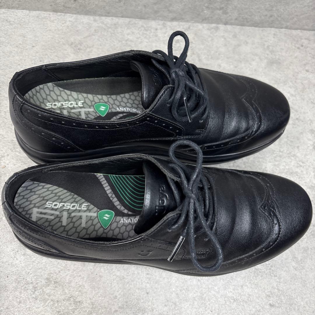 未使用級！Joya ジョーヤ　ウィングチップ コンフォート　厚底レザーシューズ