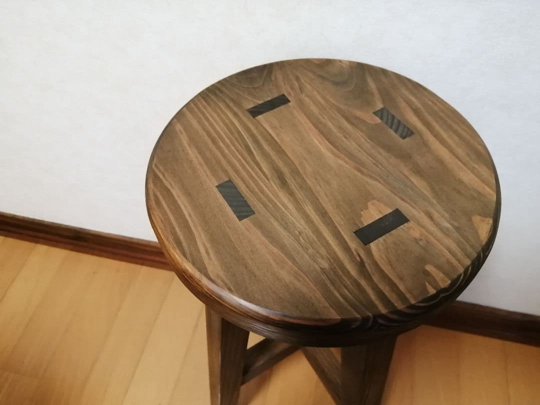 専用出品　木製スツール　３脚セット　高さ58cm　丸椅子　stool