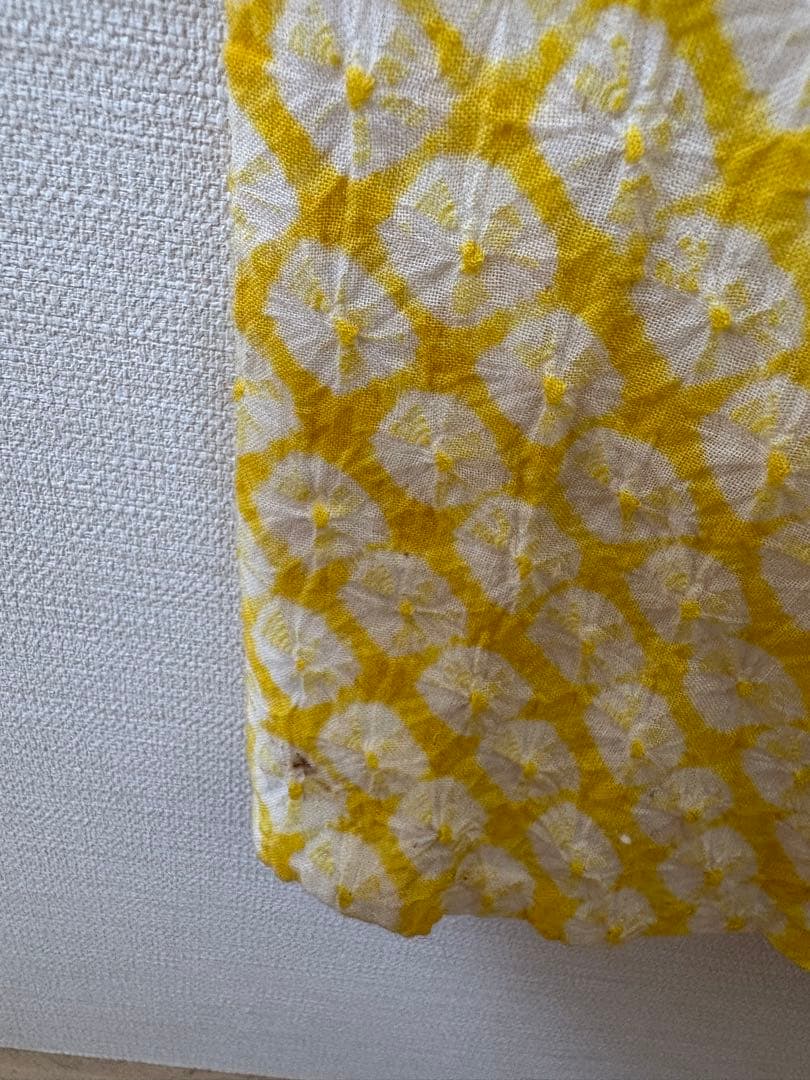 有松絞り　黄色　レア色　身丈153㎝