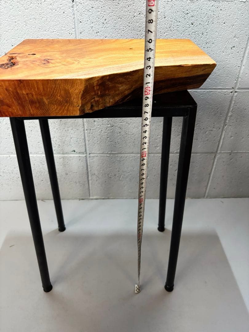 欅サイドテーブル 一枚板 自然木 無垢材