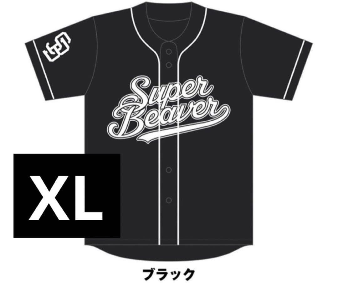 SUPER BEAVER ベースボールシャツ ブラック XLサイズ ユニホーム
