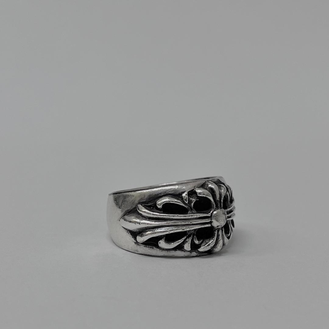 CHROME HEARTS フローラルクロスリング 1992 #17.5