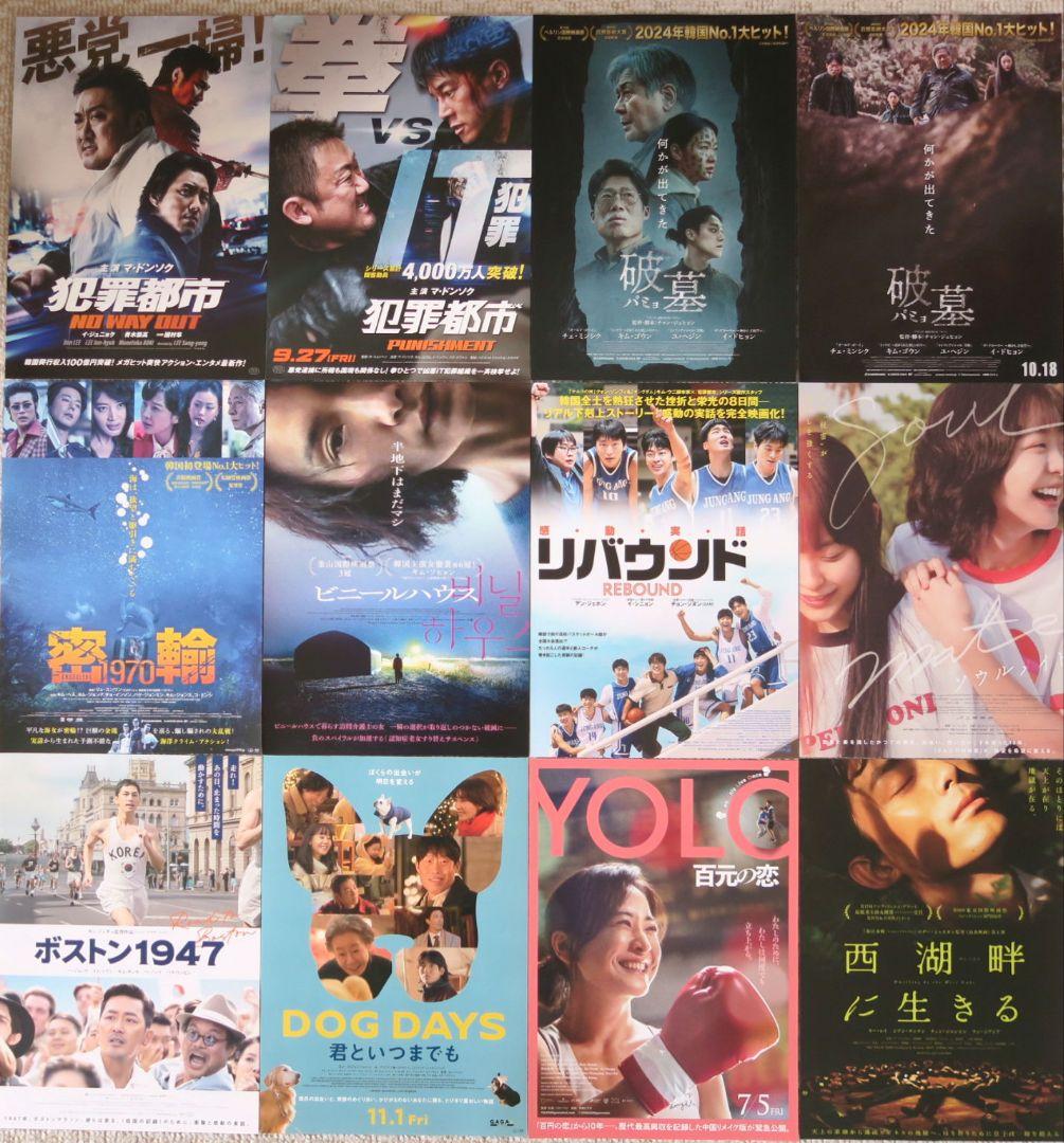 洋画 2024年公開作品 108枚セット 映画フライヤー 映画チラシ まとめ
