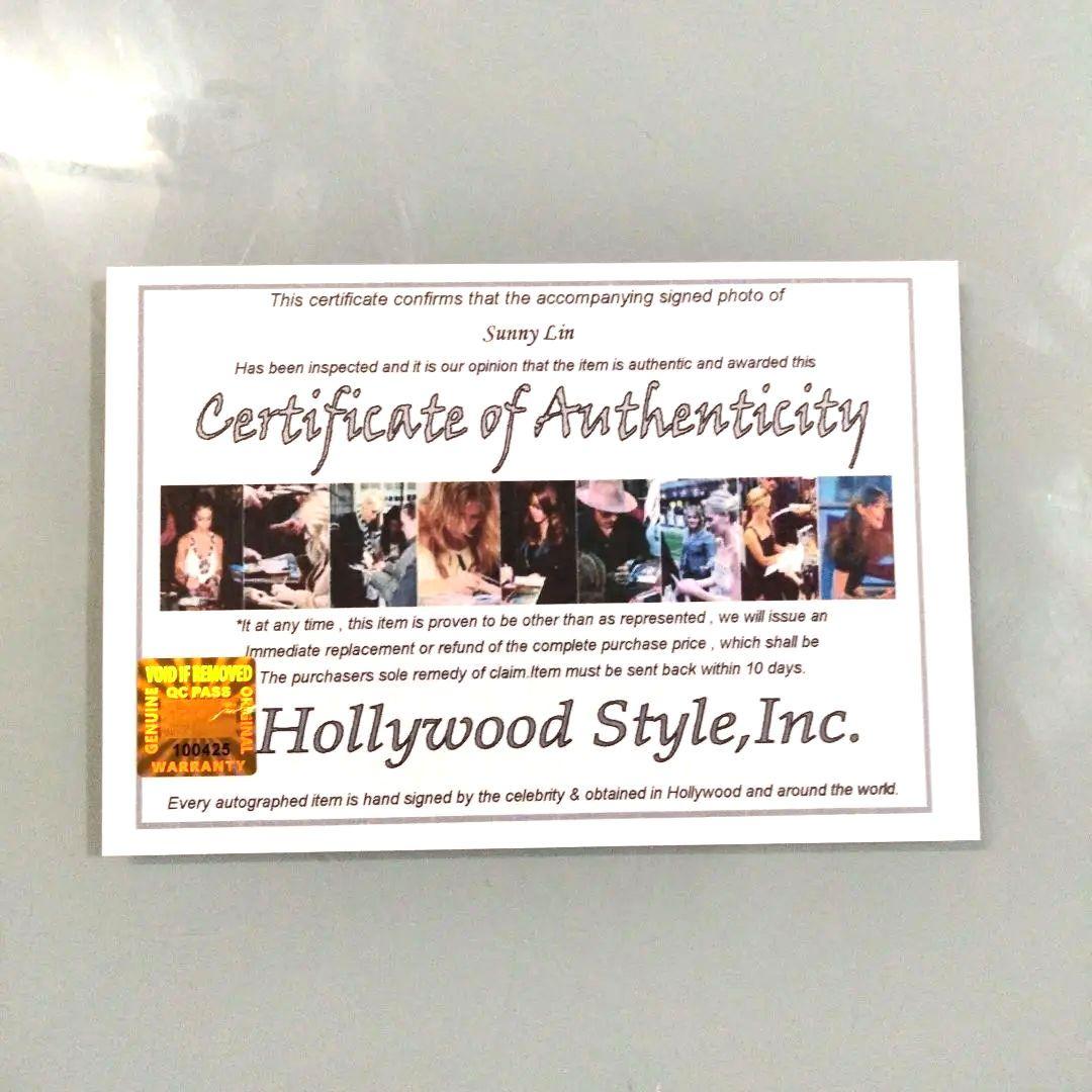 サニー・リン直筆サイン入り2Lサイズ写真…Sunny Lin