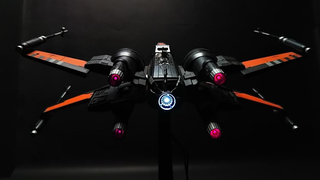 電飾改修　完成品　ブースティッド　Xウイング　1/72 塗装済　BANDAI