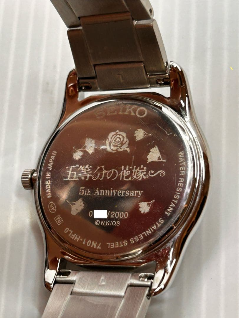 希少　中野五月 SEIKO 5th Anniversary 腕時計