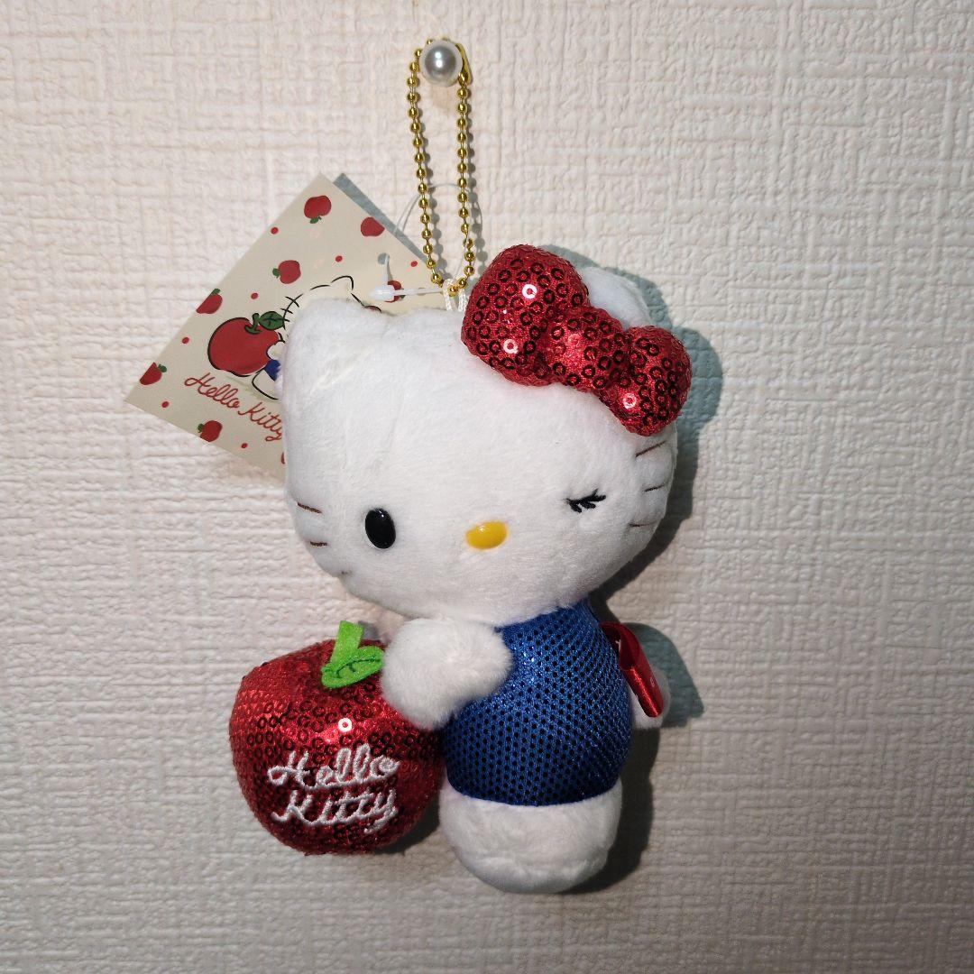 サンリオ ハローキティ 浅草限定 りんご スパンコール マスコット　ぬいぐるみ