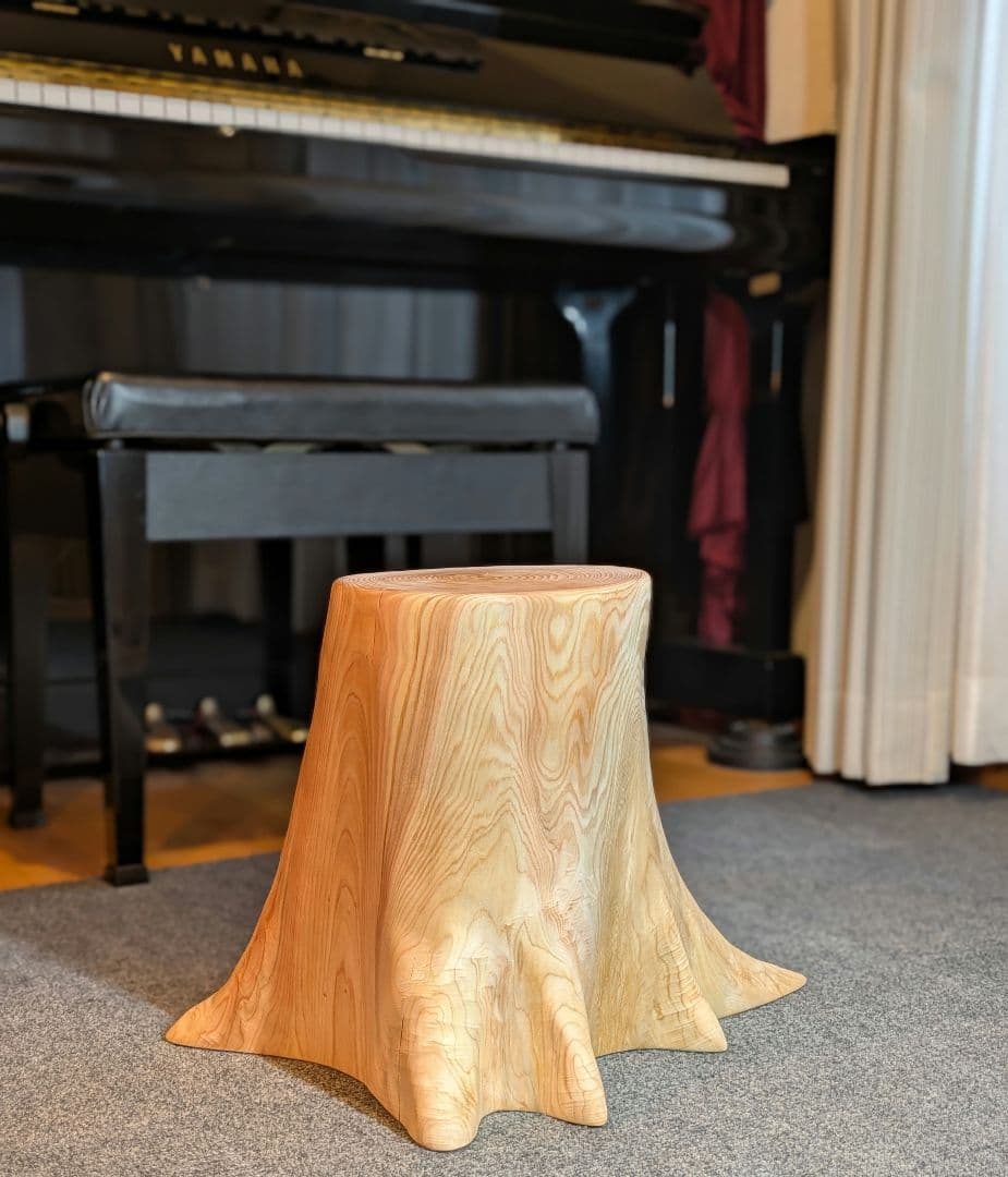 Ai　　檜　切り株　丸太　椅子　スツール　 高さ約32㎝