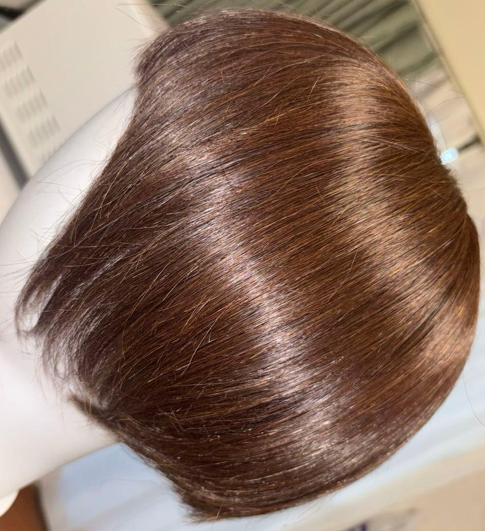 リネアストリア　天使のオリビアショート人毛MIX Mサイズ　チョコブラウン