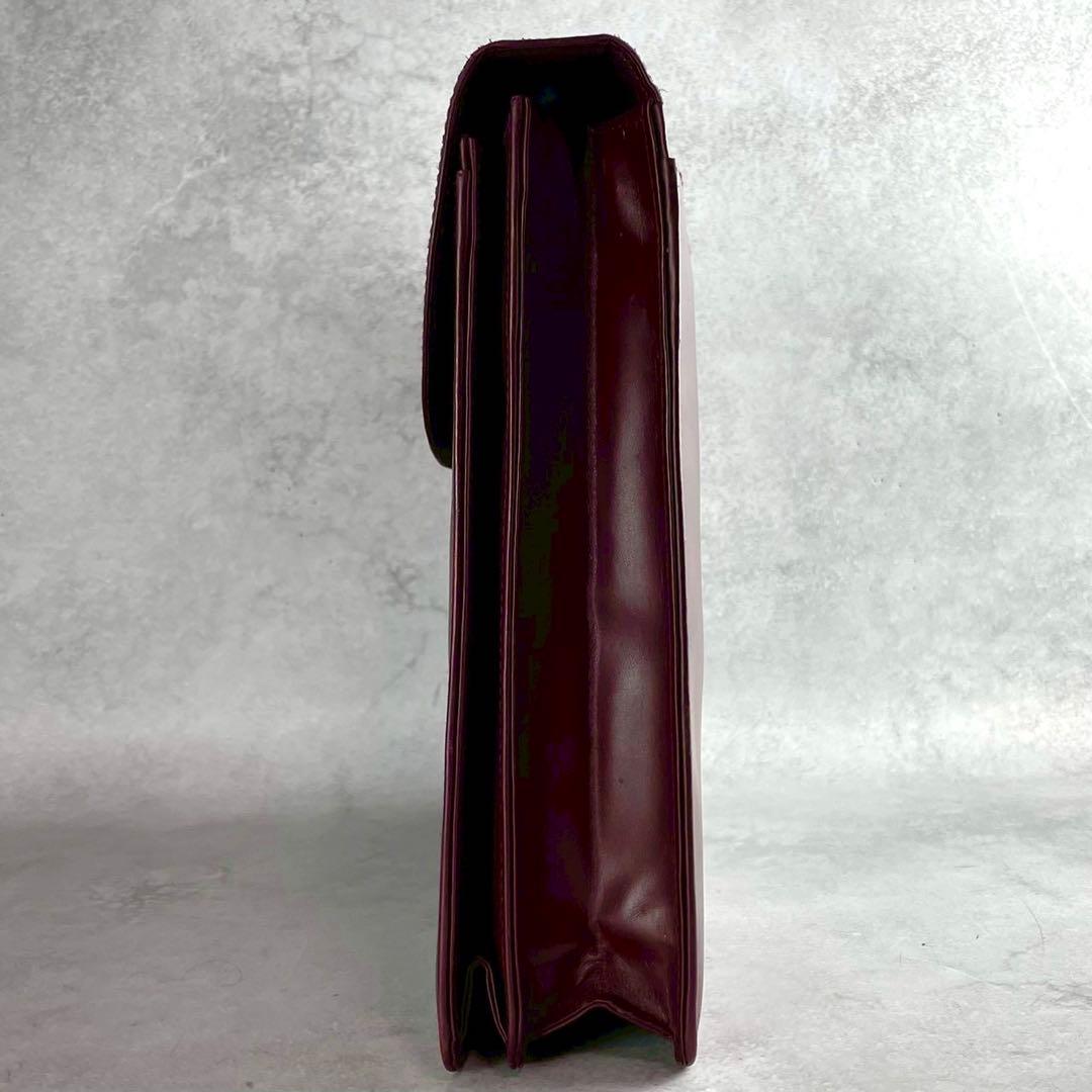 Cartier ビジネスバッグ マストライン ブリーフケース ボルドー レザー