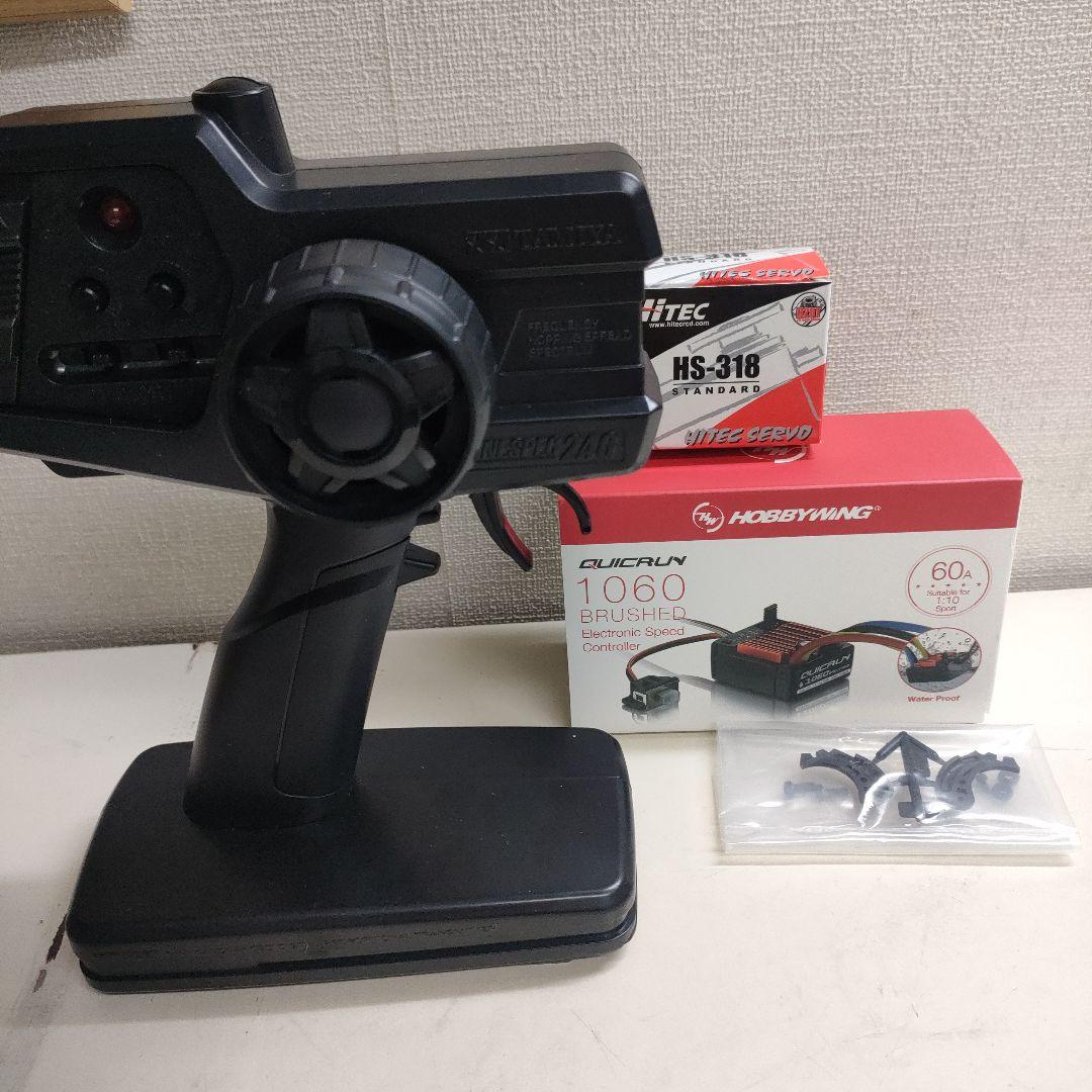 【走行少】タミヤ ミッドナイトパンプキン、プロポ、メカ付き