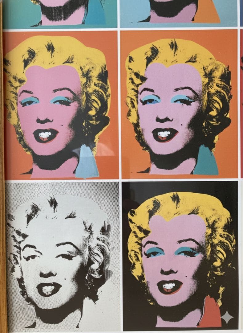 アンディウォーホル　マリリンモンロー　額付き　Andy Warhol A3サイズ