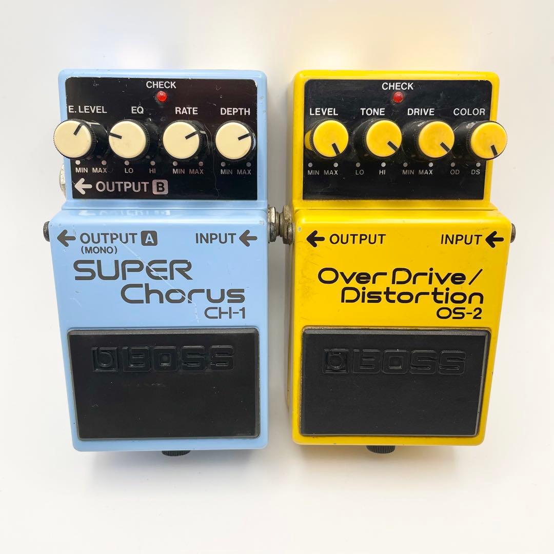 BOSS エフェクターセット OS-2 / SUPER Chorus CH-1 BOSS エフェクターセット OS-2 / SUPER Chorus CH-1 BOSS エフェクター