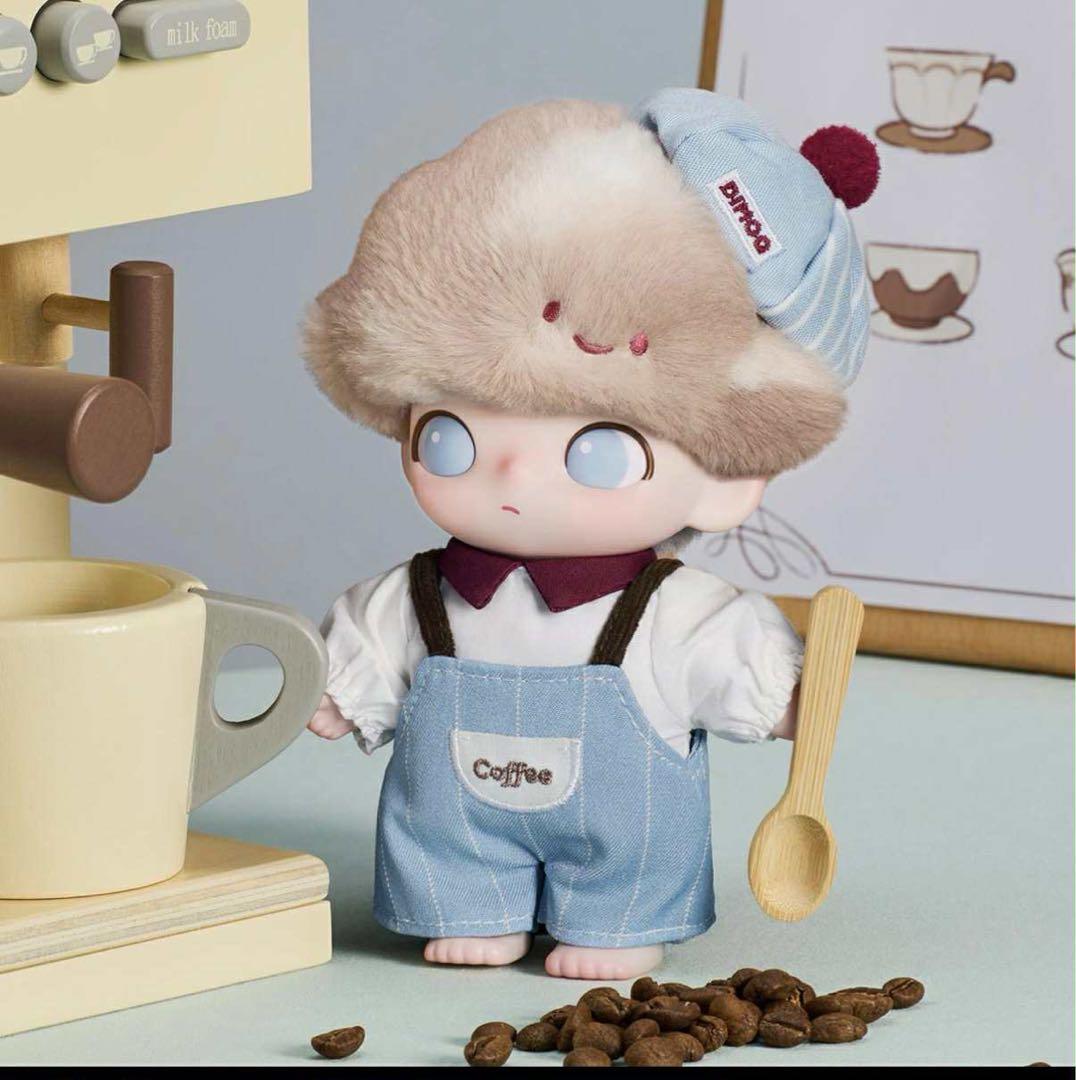 DIMOO Crush on Coffee」シリーズのぬいぐるみペンダント