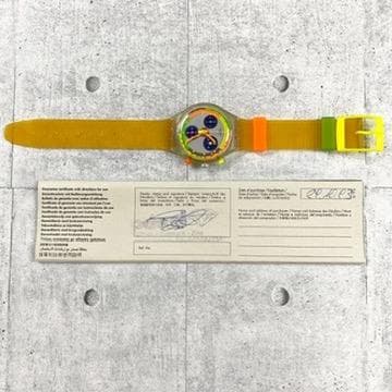 極美品 スウォッチ クロノグラフ JELLY STAG SCK104 1993年