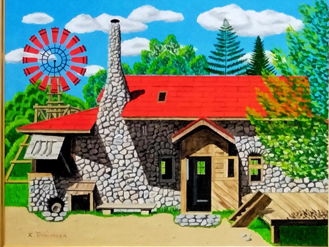 ★北の国から「吾郎の造った石の家」Ⅱ・肉筆油彩画・F6キャンバス ☆北の国から「吾郎の造った石の家」Ⅱ・肉筆油彩画・F6キャンバス