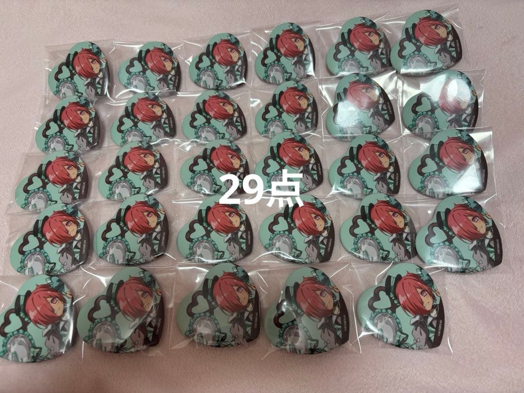 地縛少年花子くん ミツバ チョコミント ハート型缶バッジ 29点セット 地縛少年花子くん ミツバ チョコミント ハート型缶バッジ 29点セット