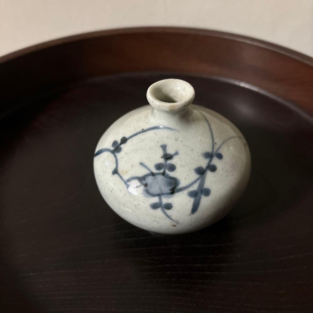古伊万里染付油壷 ③江戸時代 骨董 民芸 古道具 アンティーク検:白洲正子