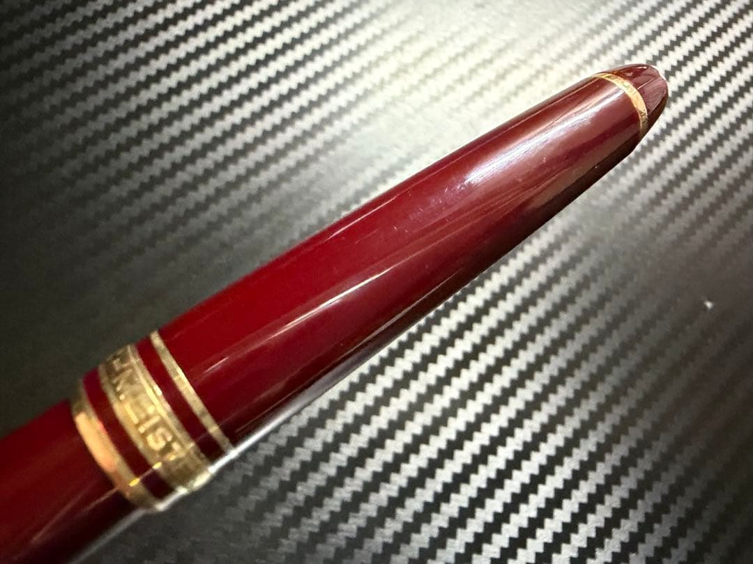 美品 モンブラン マイスターシュテュック 144 ボルドー 全金 F 万年筆