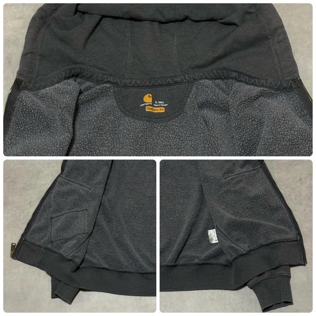 カーハート フルジップパーカー 撥水 裏フリース フェード レインディフェンダー