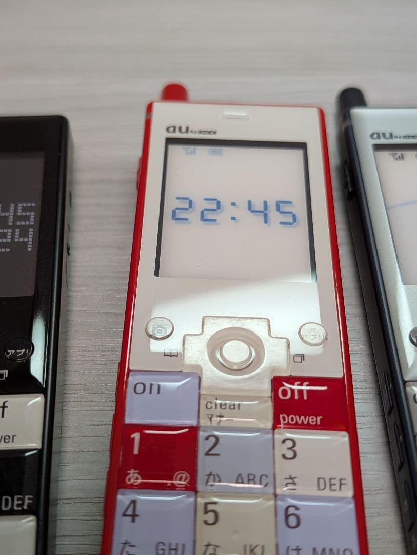 au INFOBAR 携帯電話モック 3台セット