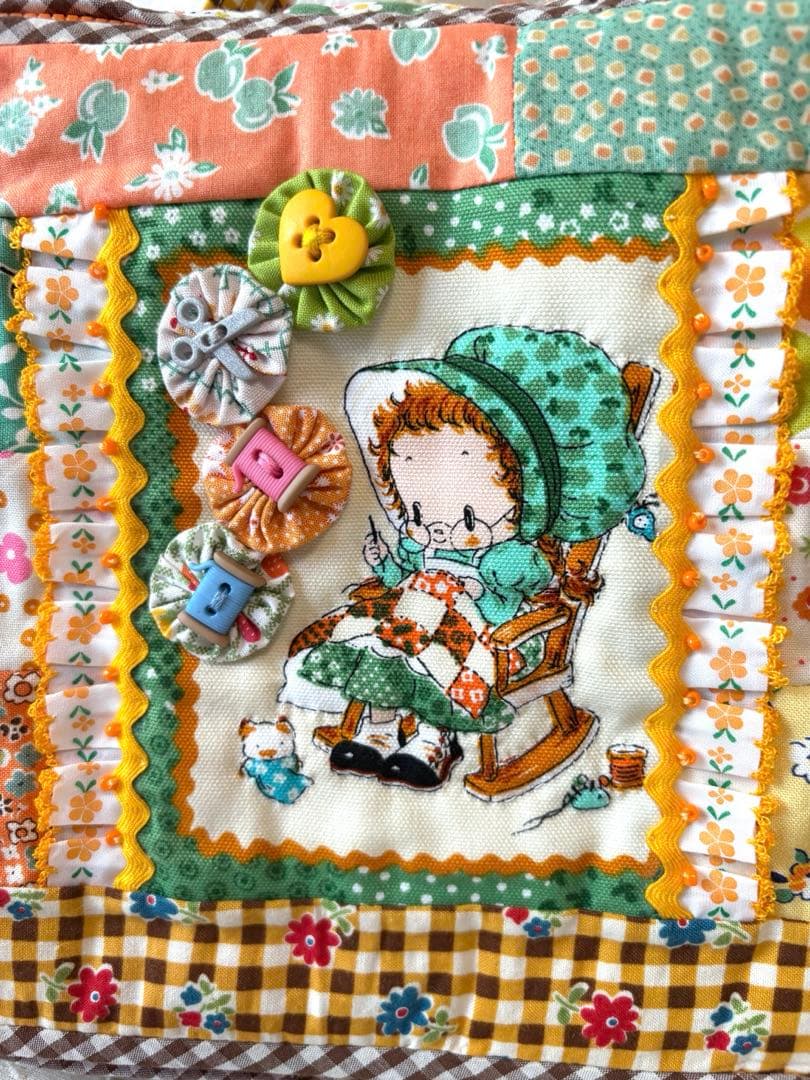 オーダー品ご確認用‼️♥︎ハンドメイド♥︎ミックルペペパッチワークBIGバニティポーチ