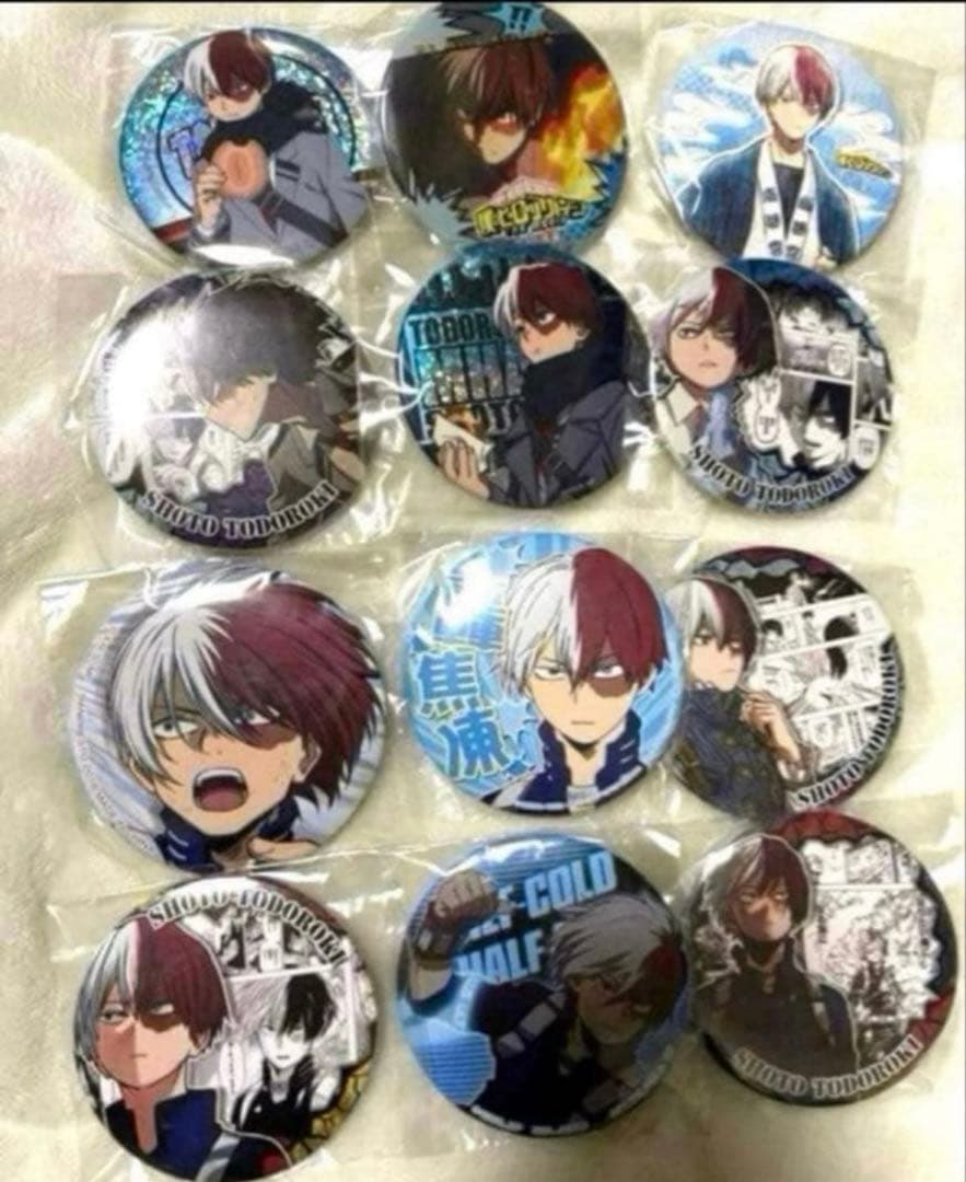 まとめ売り】僕のヒーローアカデミア ヒロアカ 轟焦凍 缶バッジ アクスタ