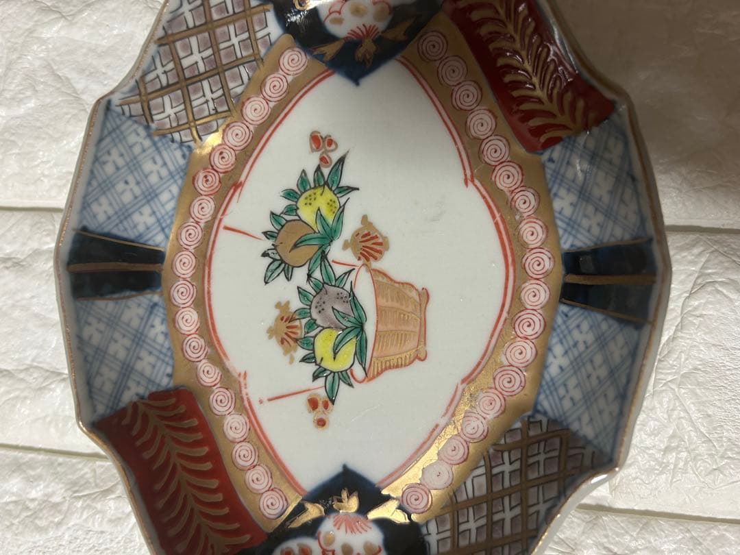 蔵出し　古伊万里　成果年製　なます皿　舟形さしみ皿　江戸時代