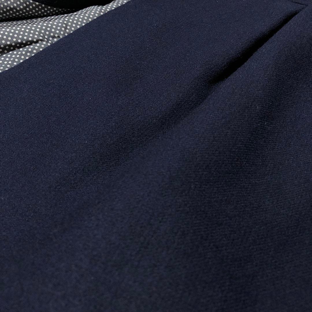 未使用級 マックス&コー チェスターコート フリル ドット ダーク