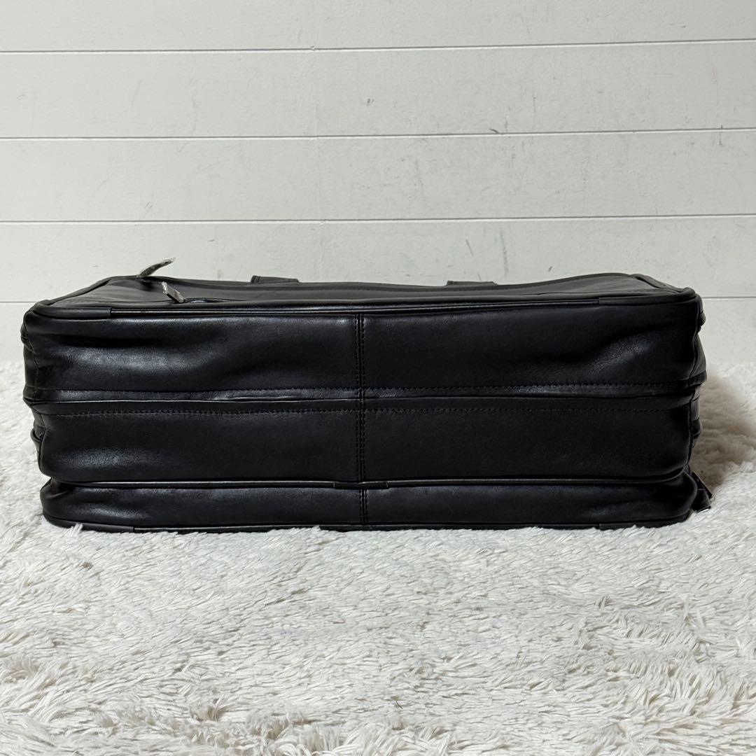 未使用✨ゼロハリバートン　レザー　ビジネスバッグ　ブラック　大容量　2way